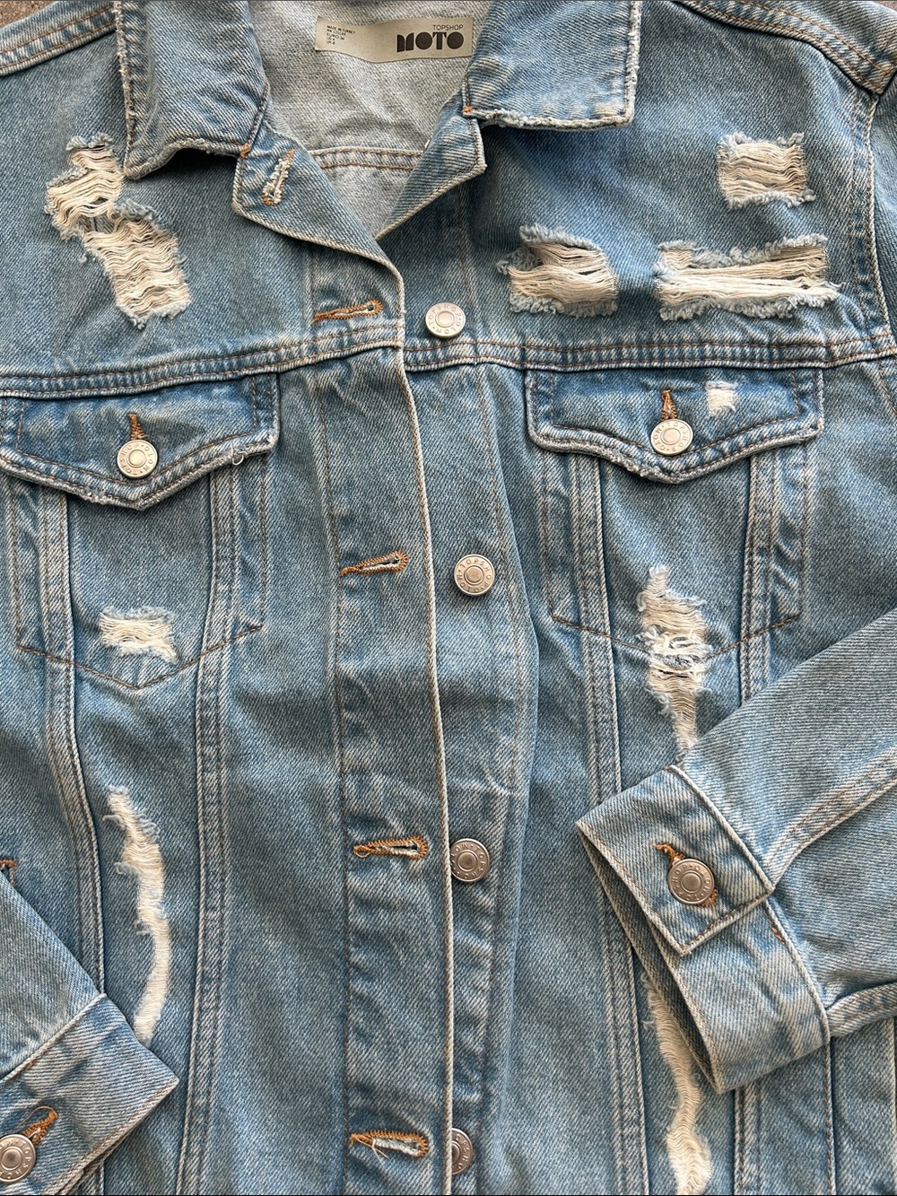 Top Shop Moto Jean Jacket - Picture 11 of 14